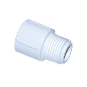 PVC PIPE 1X1 IN OD COUPLING ADAPTER MALE MPT SCH 40