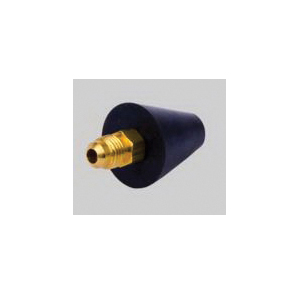 DiversiTech® CK-141 Drain Cone With 1/4 in Male Thread Fitting, 3/4 in, Brass/Rubber, Black