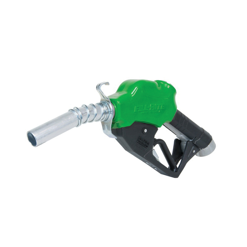 FILL-RITE® N100DAU13G Ultra Hi-Flow Nozzle, 1 in Nominal, NPT Connection, 40 gpm, Aluminum, Green