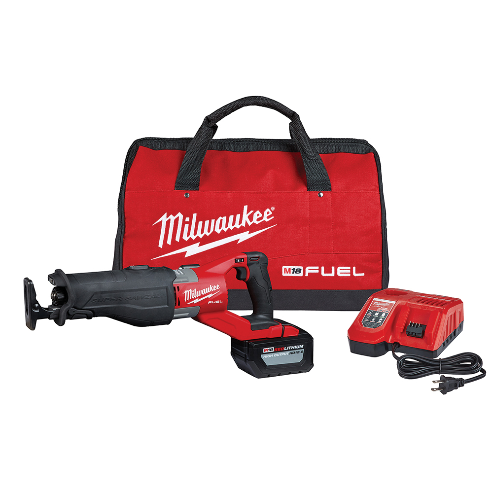 Milwaukee® M18™ FUEL™ SUPER SAWZALL® 2722-21HD Cordless Reciprocating Saw Kit, Tool/Kit: Kit, 6 in Blade, 18 VDC