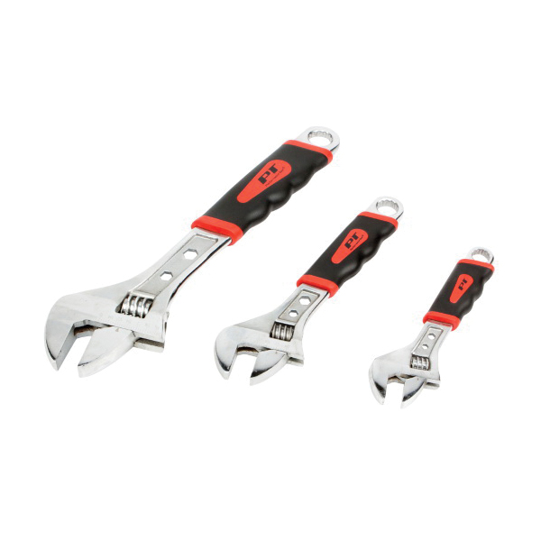 Performance Tool® W30703 Adjustable Wrench Set, System of Measurement: Imperial/Metric, 3-Piece