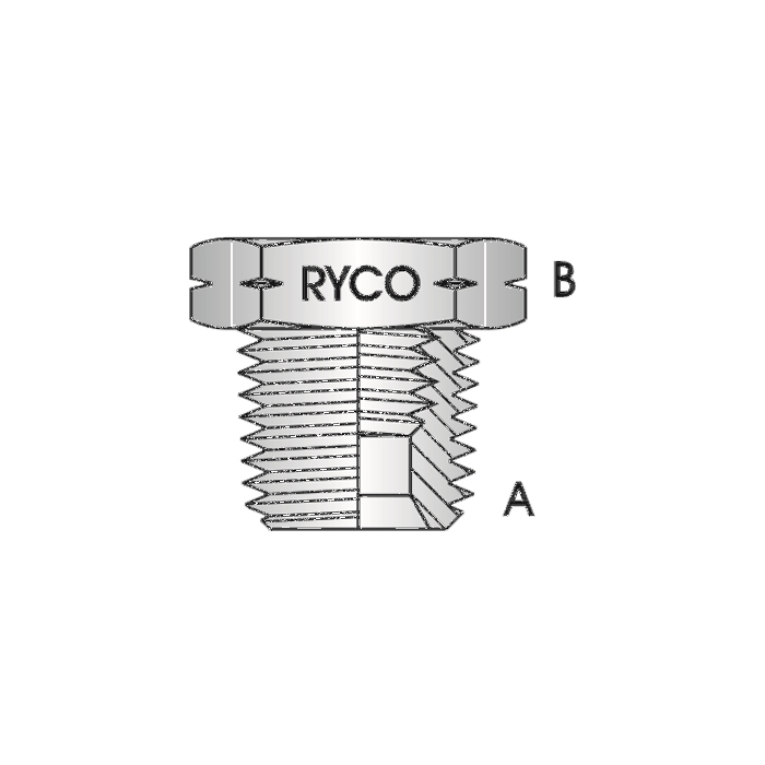 RYCO S24N-1608 Fixed Reducing Bushing, 1 in MNPT x 1/2 in FNPT