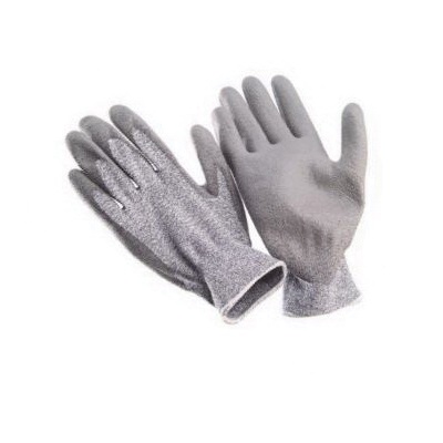 SEATTLE GLOVE GDYP4-L Gloves, L, 24 cm L, Knit Cuff, Polyurethane Glove, Gray Glove