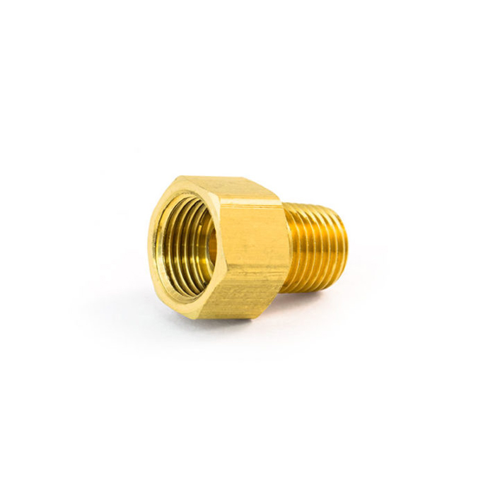 TRAMEC SLOAN S48IF-6-2 Inverted Connector, 3/8 in Male Flare x 1/8 in Male Flare, Brass