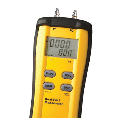 Fieldpiece SDMN5 Dual Port Manometer, -60 to 60 in-WC Measuring Range, 32 to 122 deg F