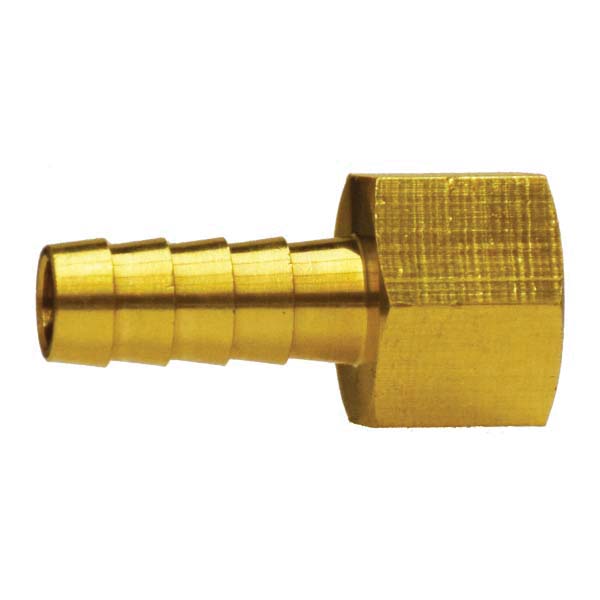 MIDLAND INDUSTRIES 32059 Rigid Adapter, 3/8 in Hose Barbed x 3/8 in MPT, Brass