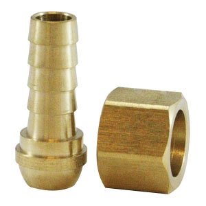 MIDLAND INDUSTRIES 32077 Ball End Swivel Connector, 3/4 in Hose x 3/4 in NPSM, Brass